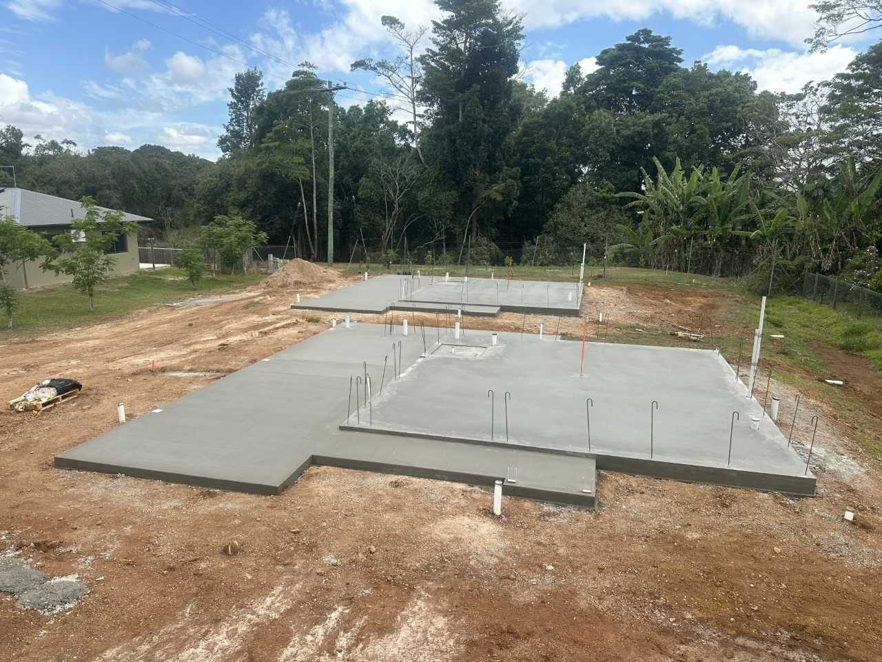 A  Concrete Slab Foundation Of A Small Building— Wieland Contracting In Tolga, QLD
