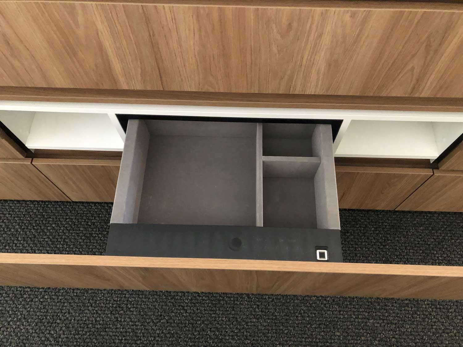 Jewelry Storage Gray Cabinets