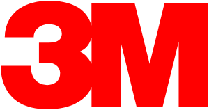 Red 3M logo with white space in the 