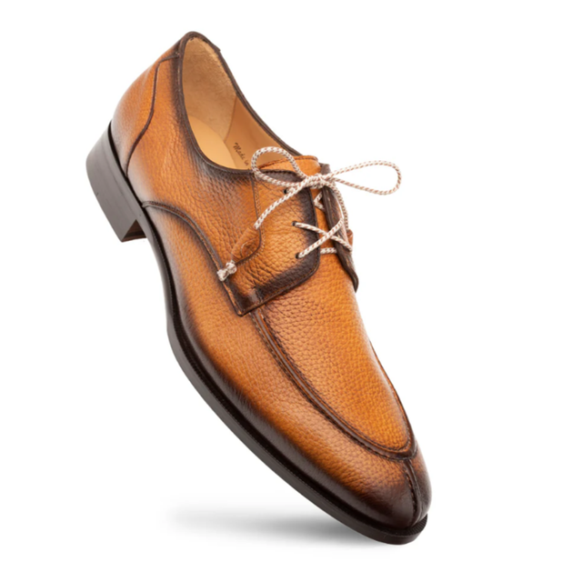 Fratelli Brown Leather Split Toe Oxford Shoes Men\'s Size 10 Fratello Split-Toe Deer Laceup main image 4