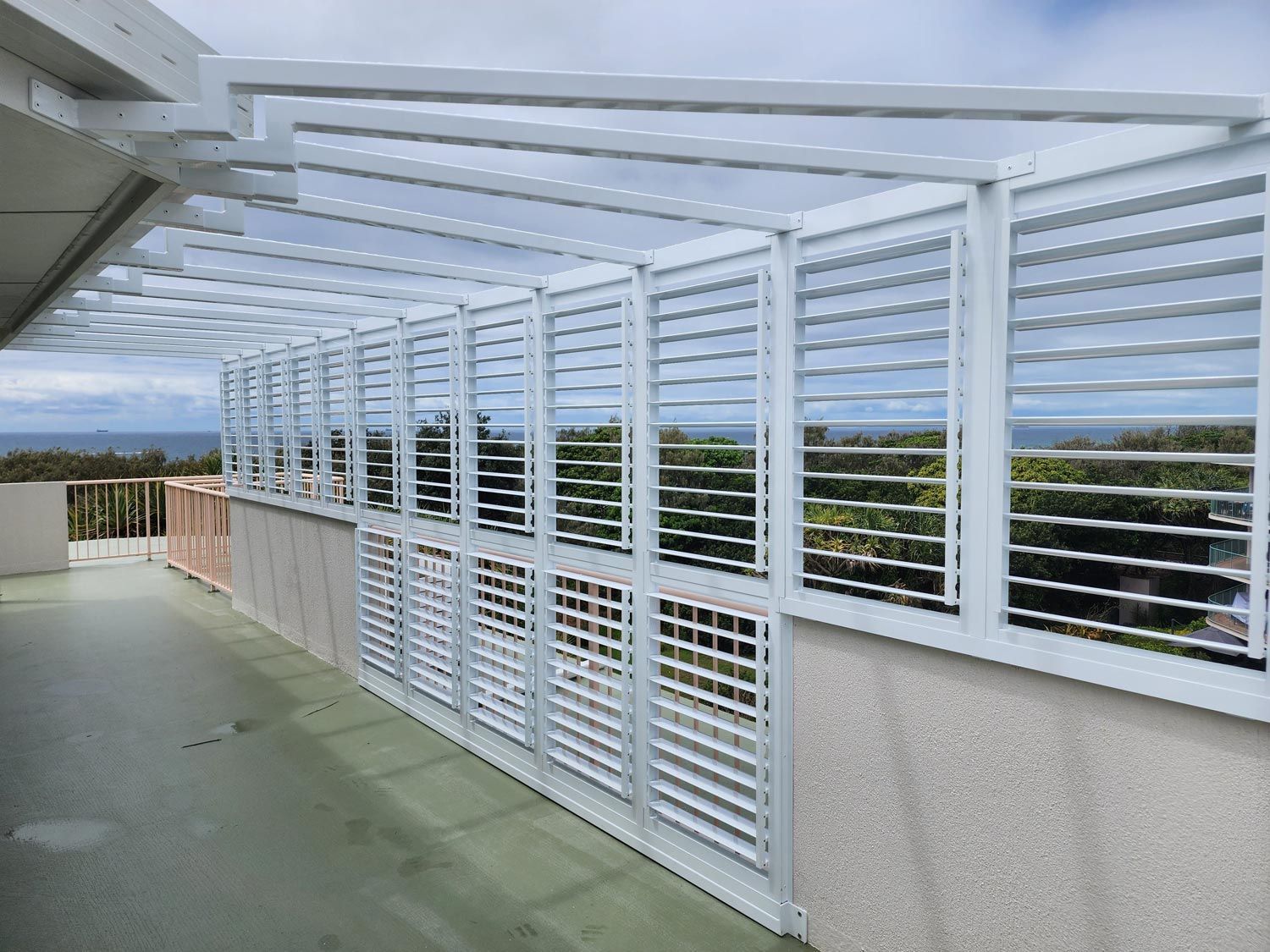 White External Aluminium Shutters