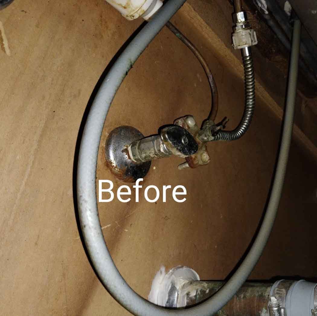 Before under sink