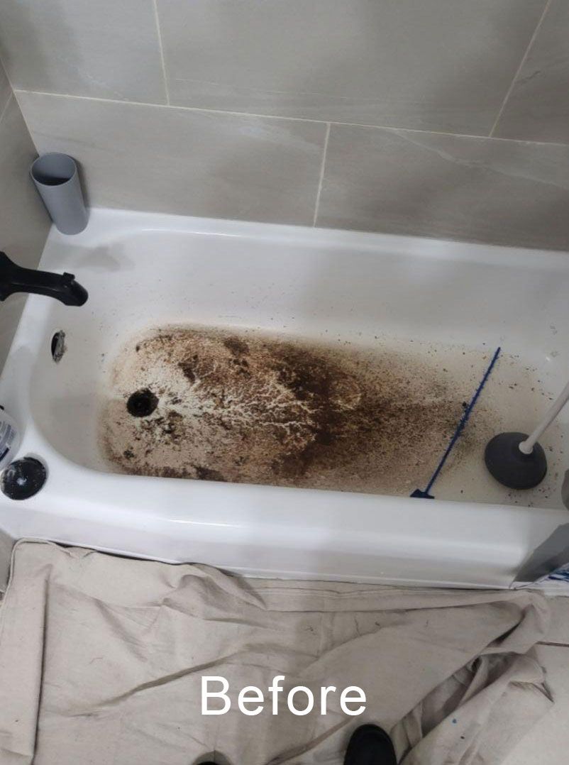 Sewage backed up before 2