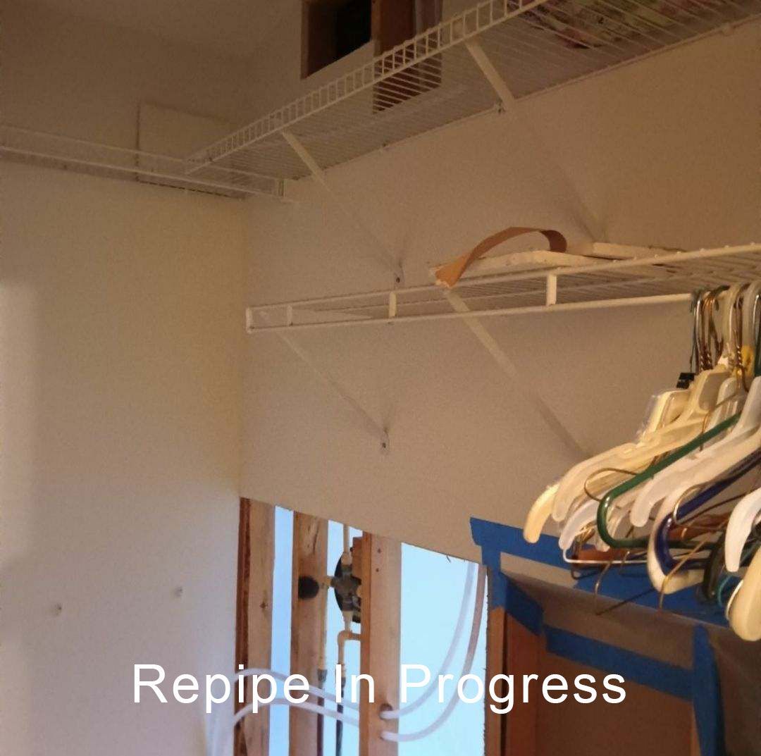 Repipe in progress Inside and outside 1