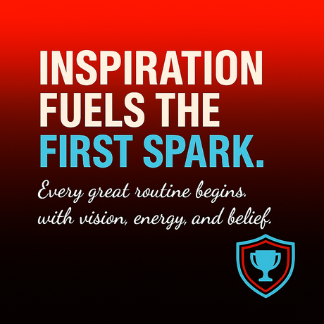 Zach standing in front of a World Champion sign with the American Flag.