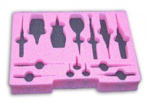 Custom anti-static die cut foam