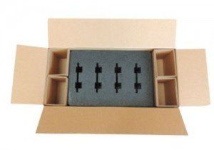 Custom die cut polyethylene foam and corrugated materials