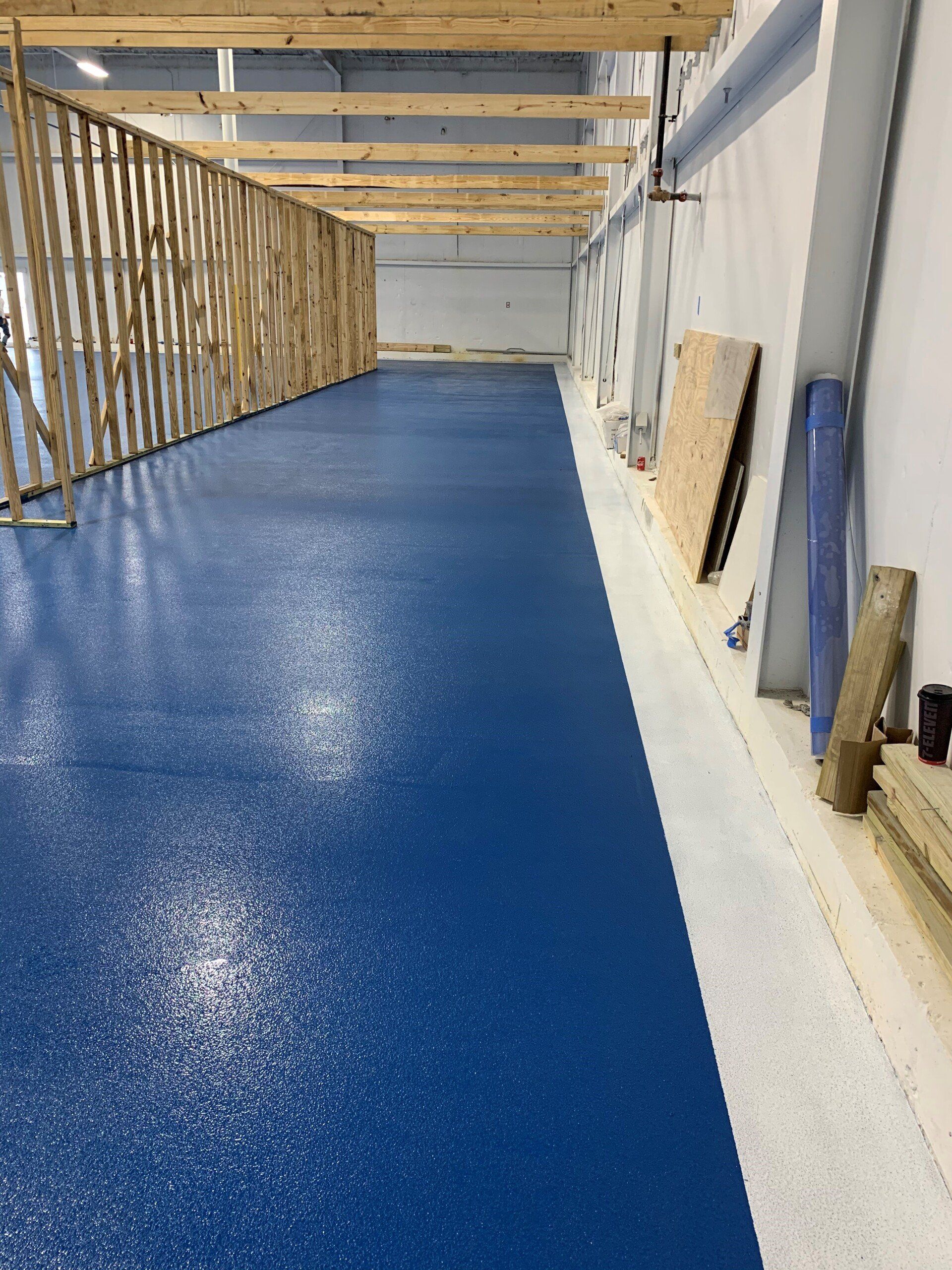 Blue Epoxy Floor