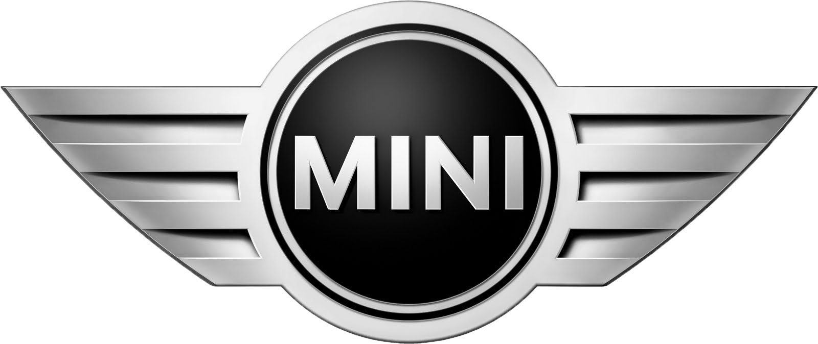 MINI car logo: black circle with