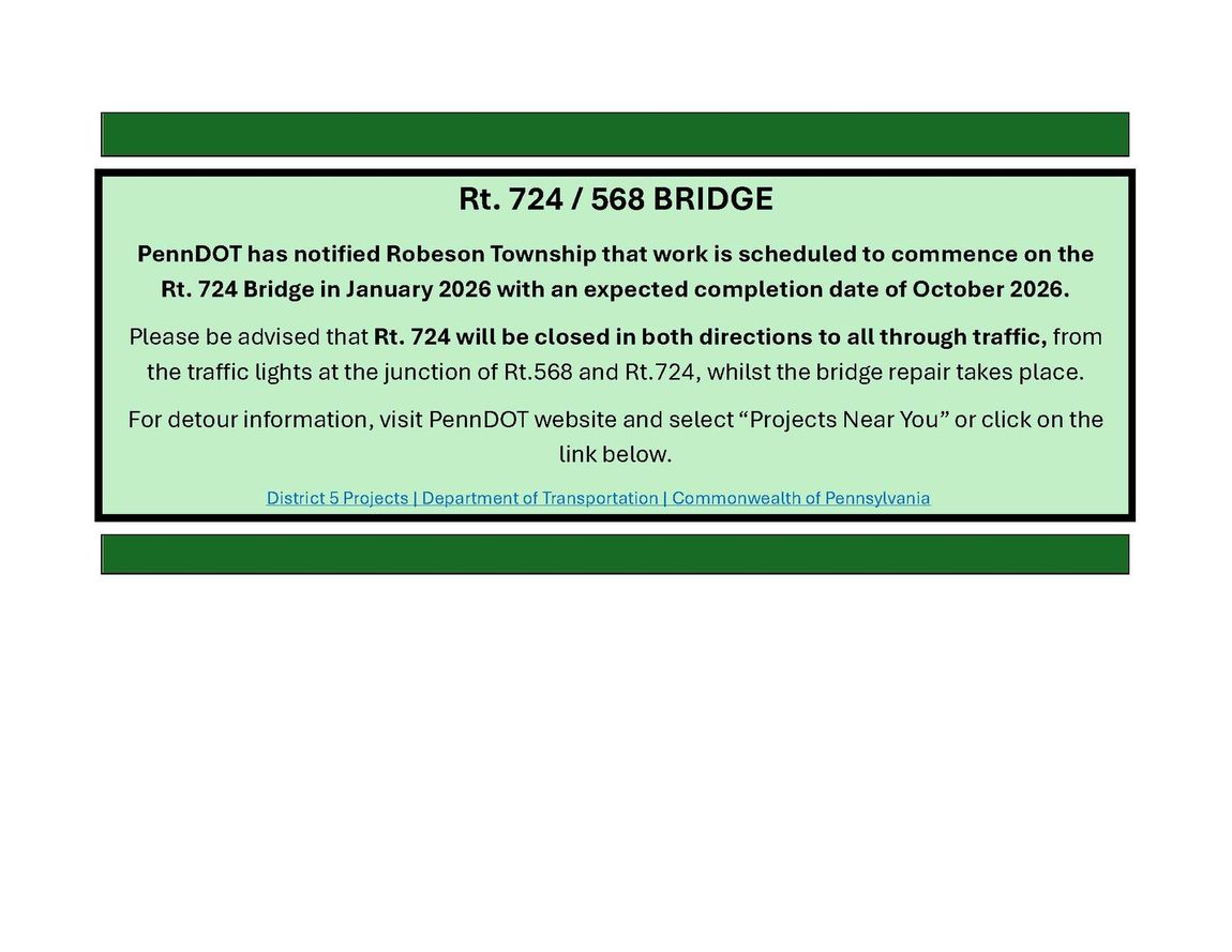 Rt. 724 / 568 Bridge