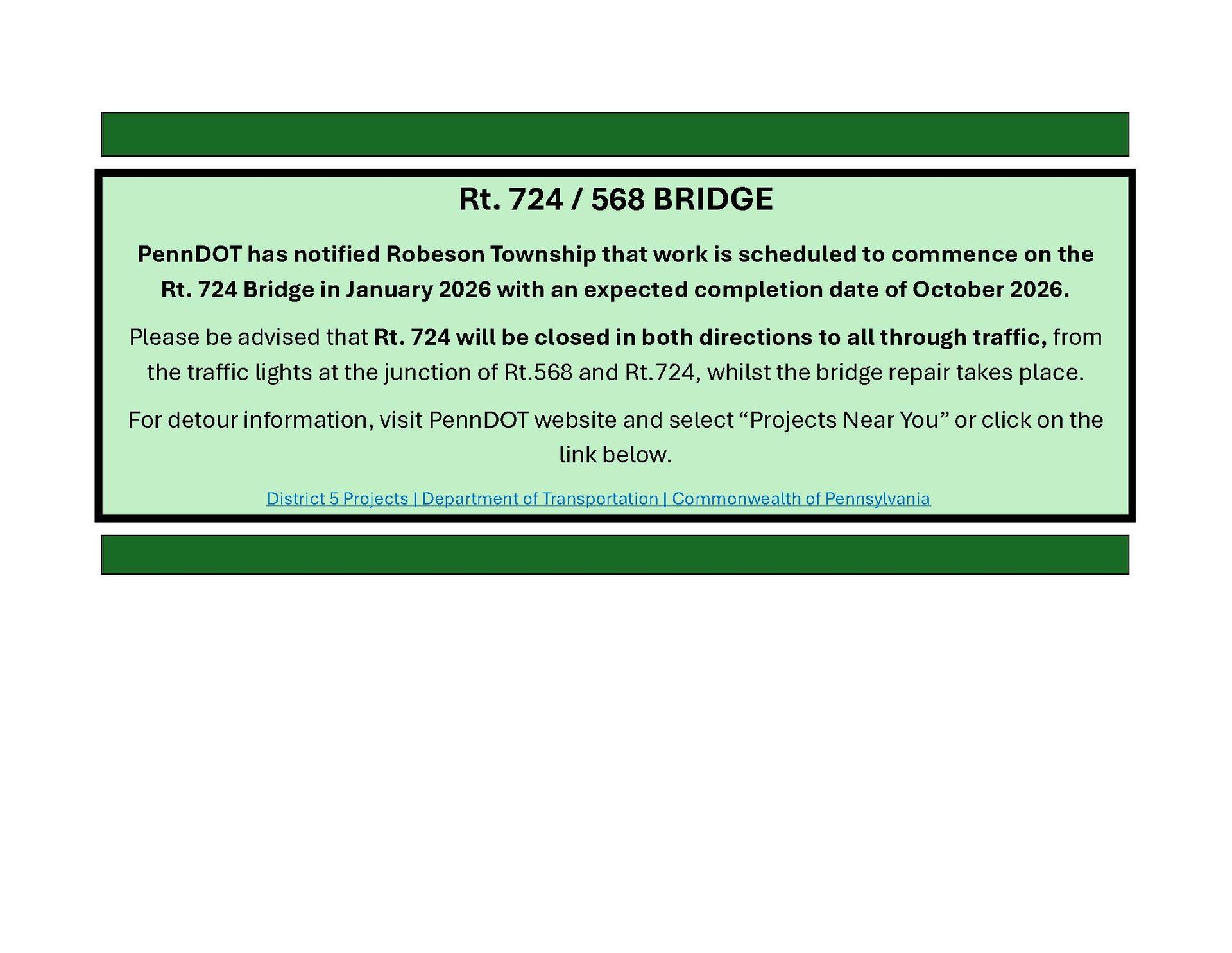 Rt. 724 / 568 Bridge