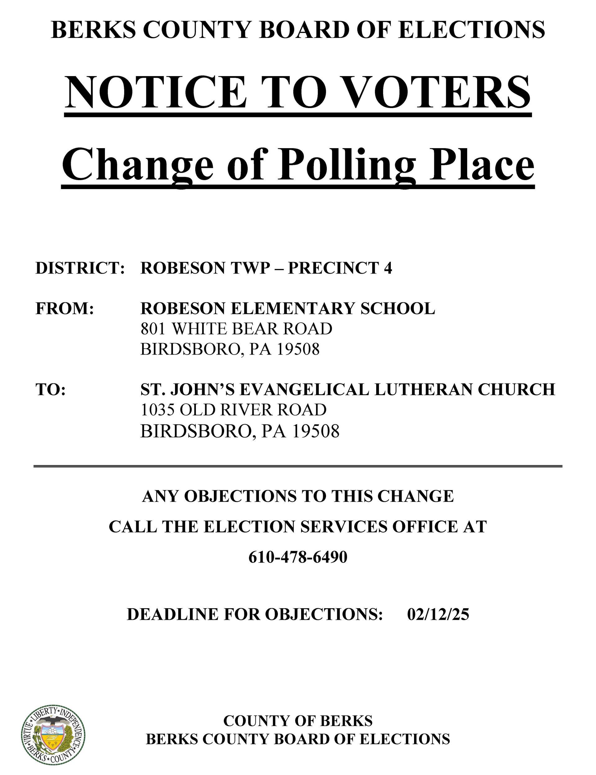 Notice to Voters 