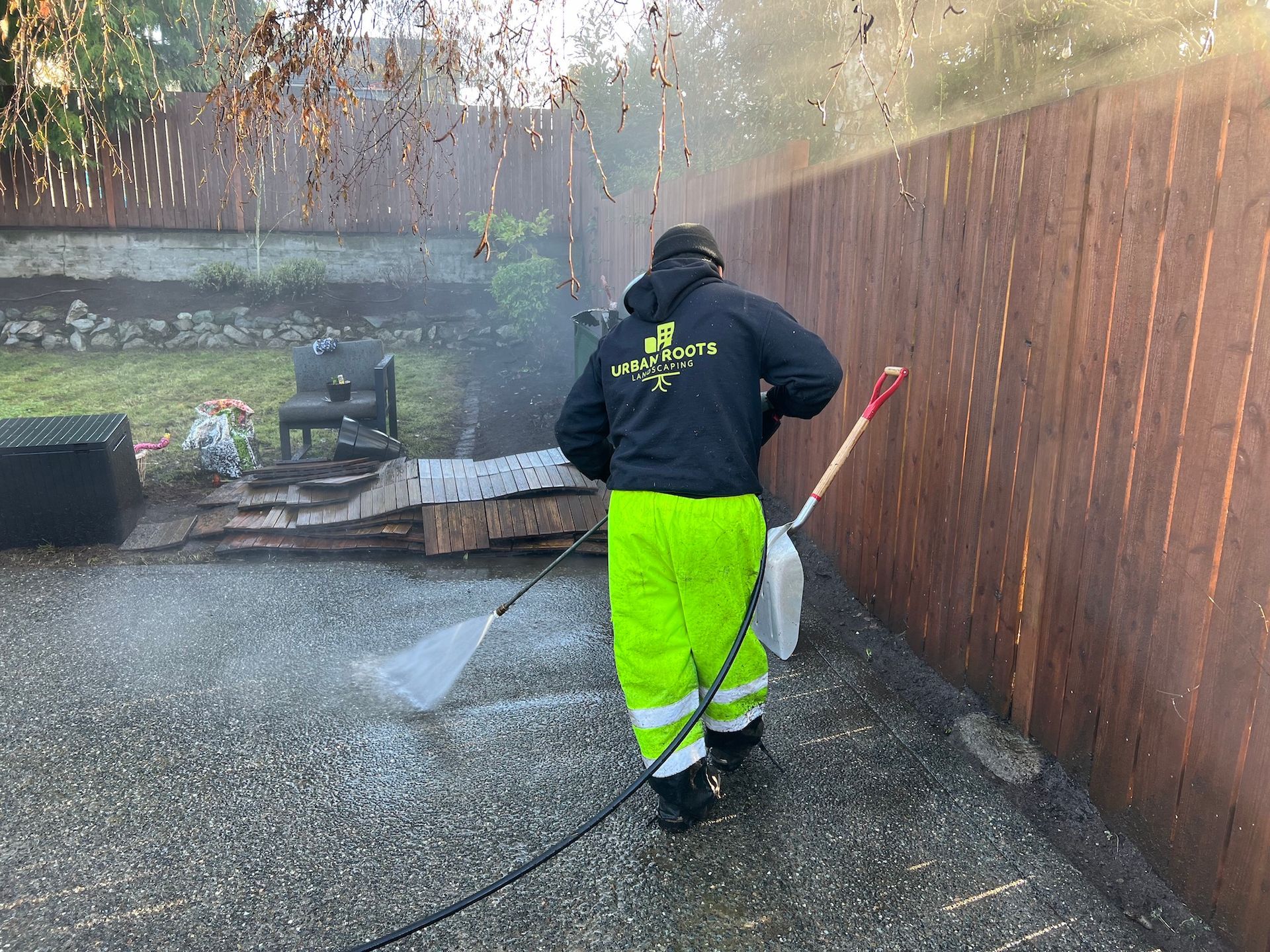 pressure washing