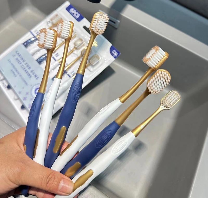 美國軟毛牙刷6支家庭組