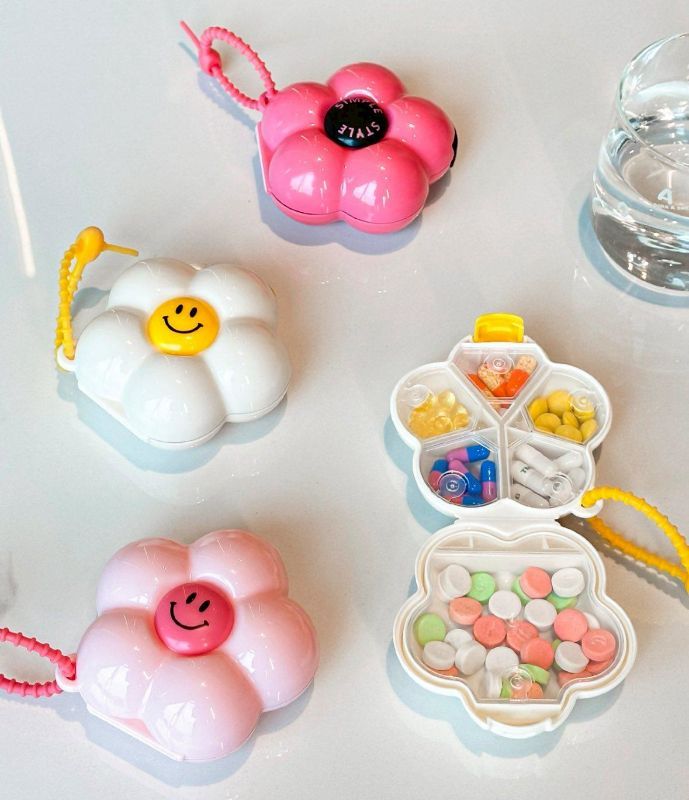 微笑花朵收納盒