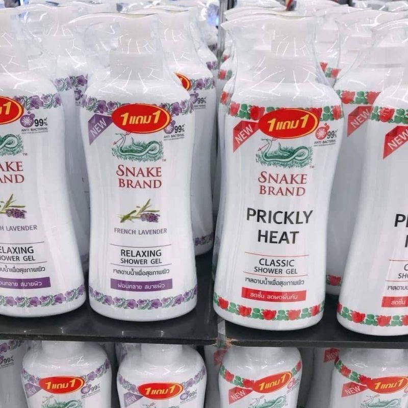 泰國蛇牌涼爽沐浴露1+1套組