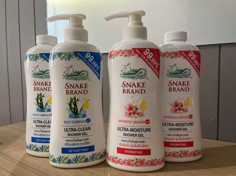 泰國蛇牌涼爽沐浴露1+1套組