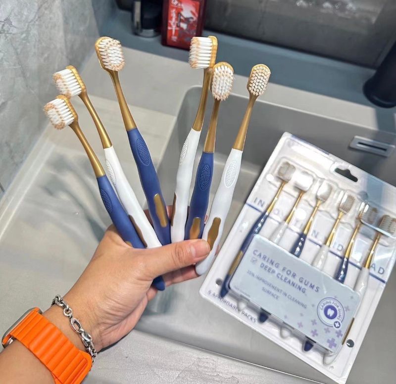 美國軟毛牙刷6支家庭組