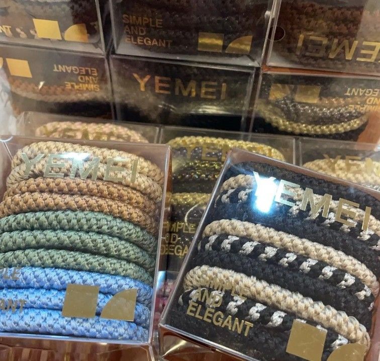 編織款彈力髮圈3盒入