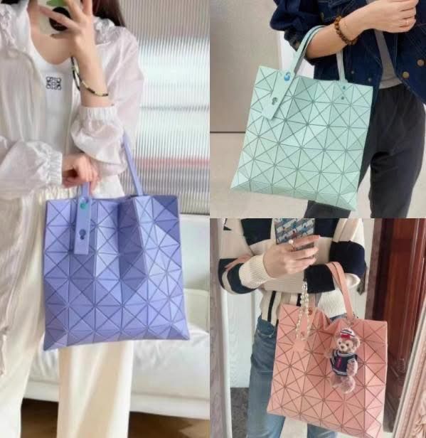 小眾品牌菱格紋托特包