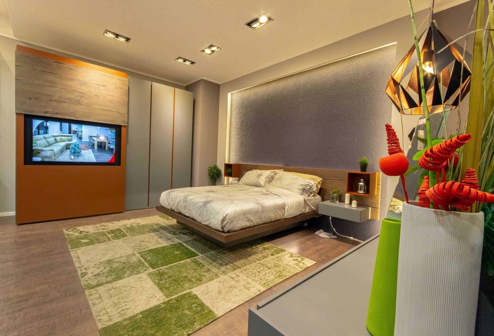 allestimento camera da letto