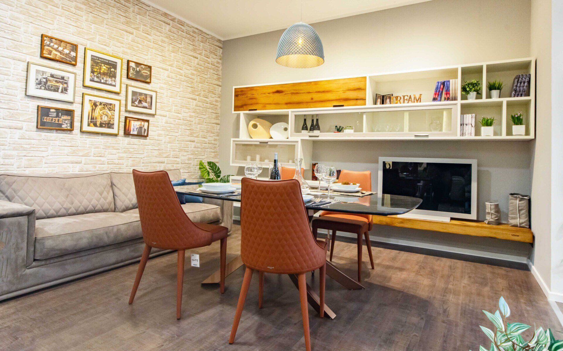 allestimento zona living