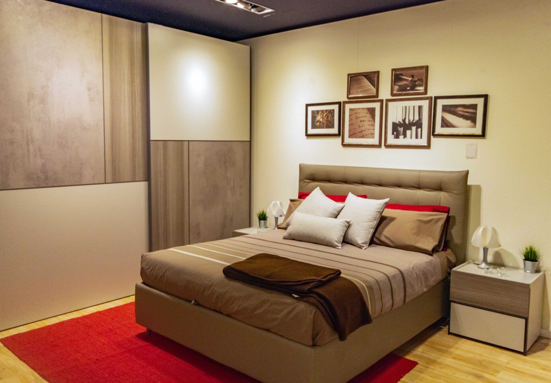 allestimento camera da letto