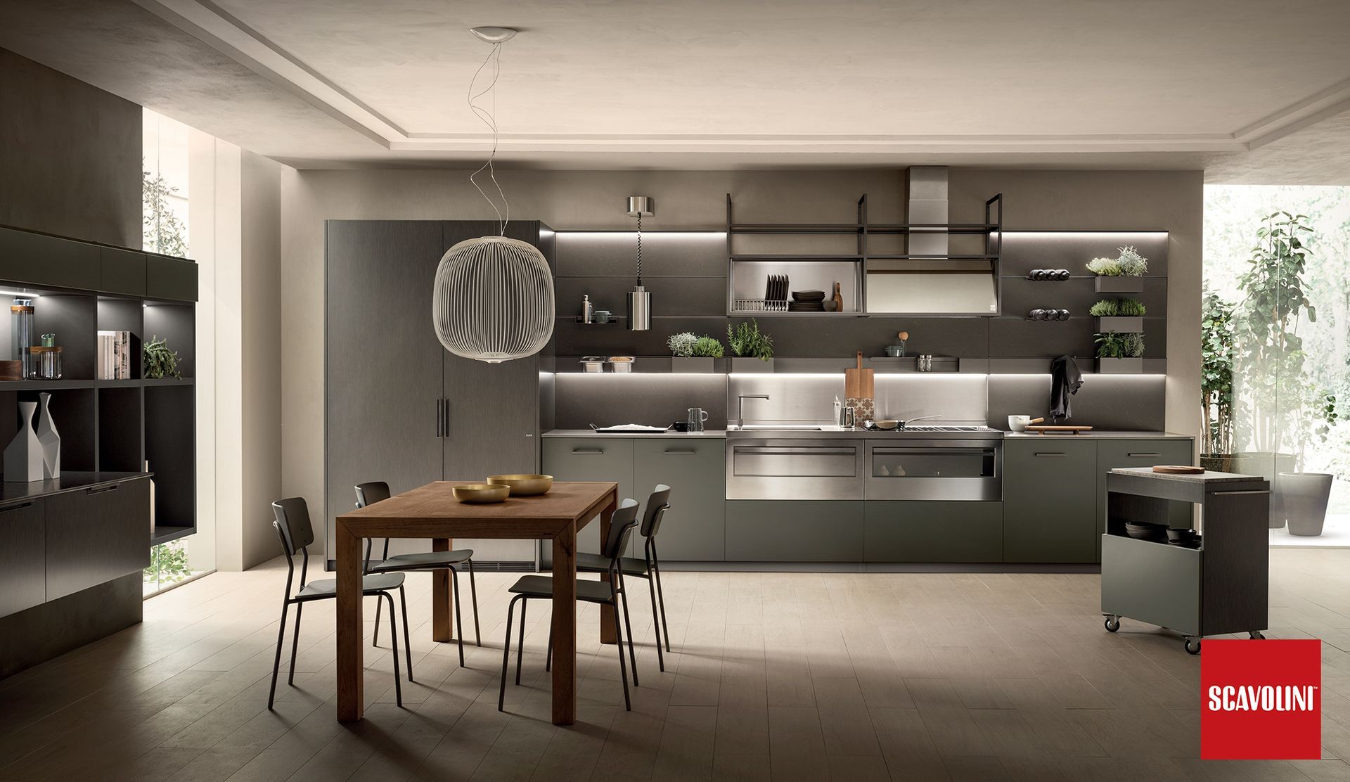 cucina moderna grigio