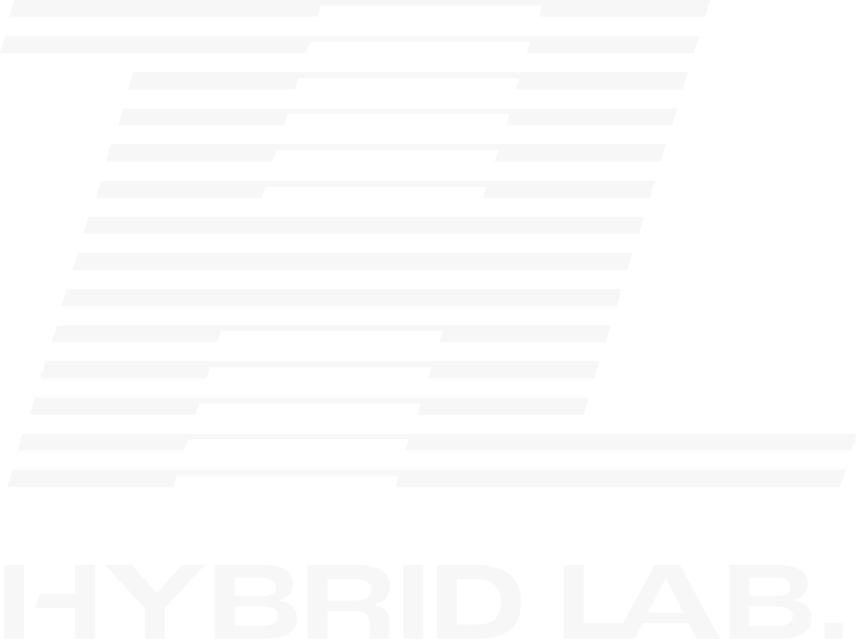 A white logo featuring the stylized letter H above the text 