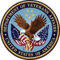 Department of Veterans Affairs seal: Eagle with outstretched wings, flags, and stars.