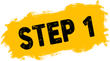 The word step 1 is written in black on a yellow background.