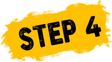 The word step 4 is written in black on a yellow background.