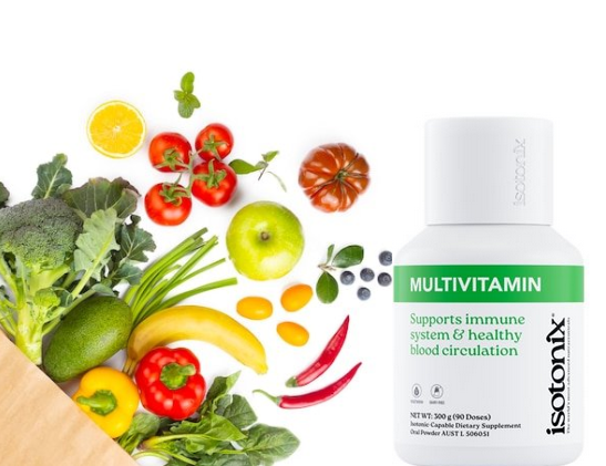 Healthy lifestyle with isotonic supplements and hydration