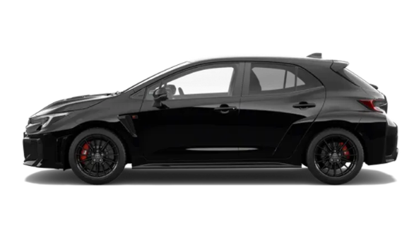 A black Toyota GR Corolla
