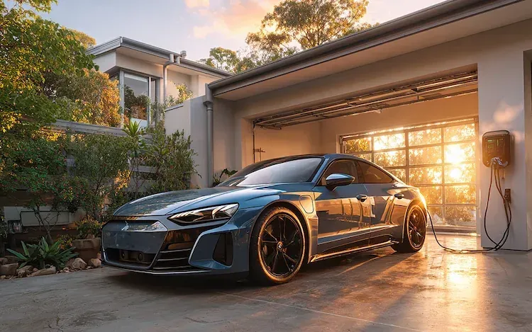 Electric car charging at home