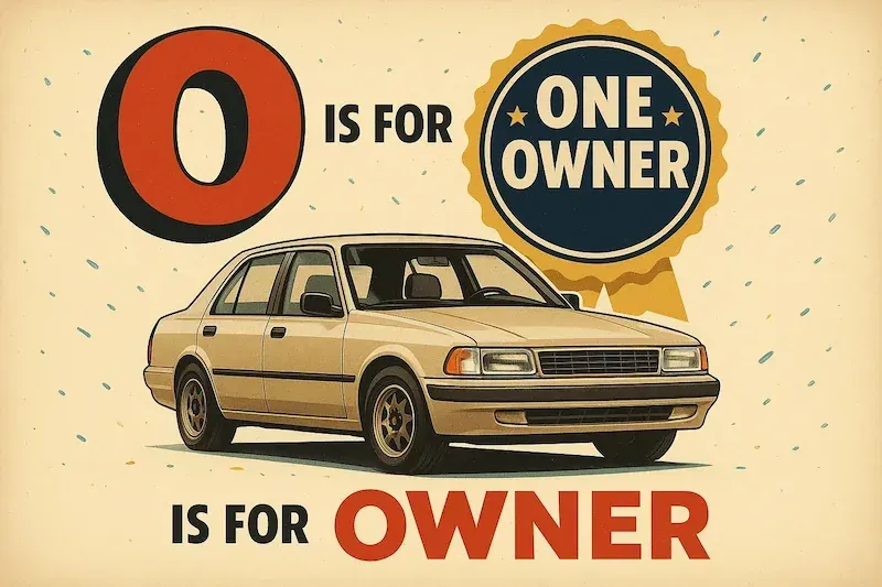 A Poster of A One Owner Car | Sell Any Car Fast Brisbane, QLD