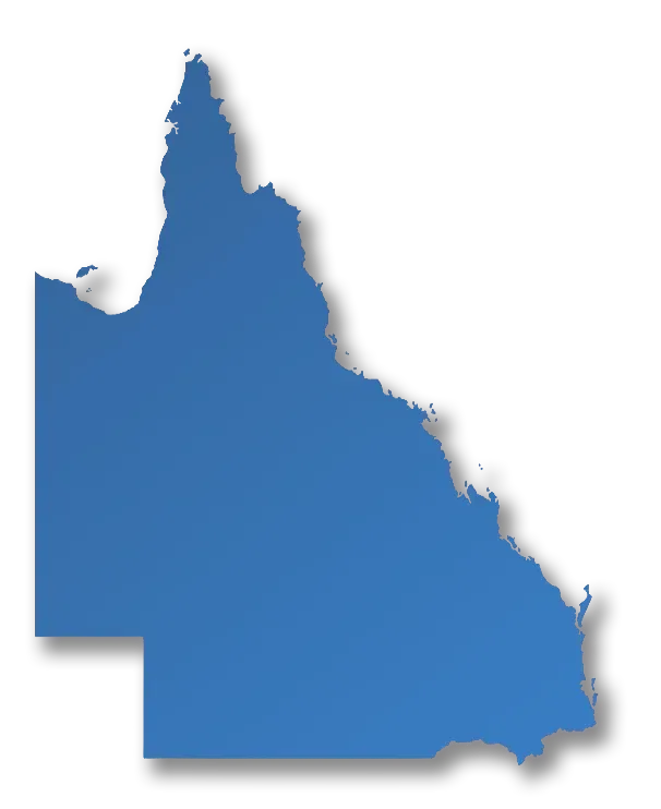 Map of Queensland regions where Sell Any Car Fast buys cars
