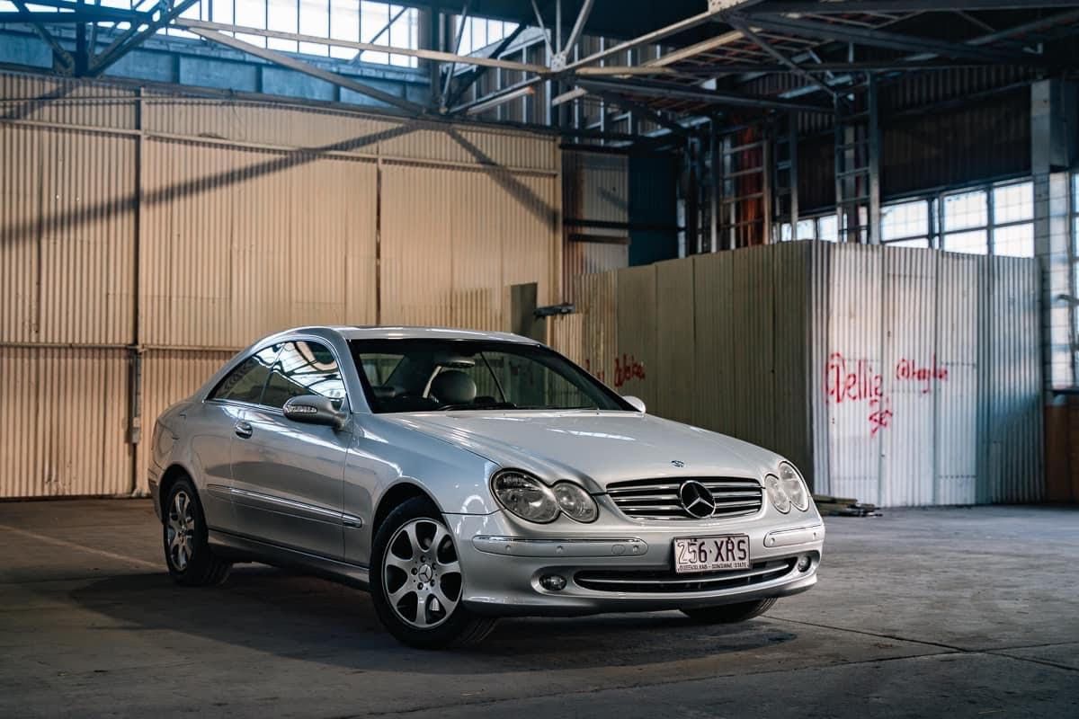 Sell My Car Brisbane Mercedes Benz CLK240 Elegance photographed in an empty warehouse - Sell My Car Brisbane