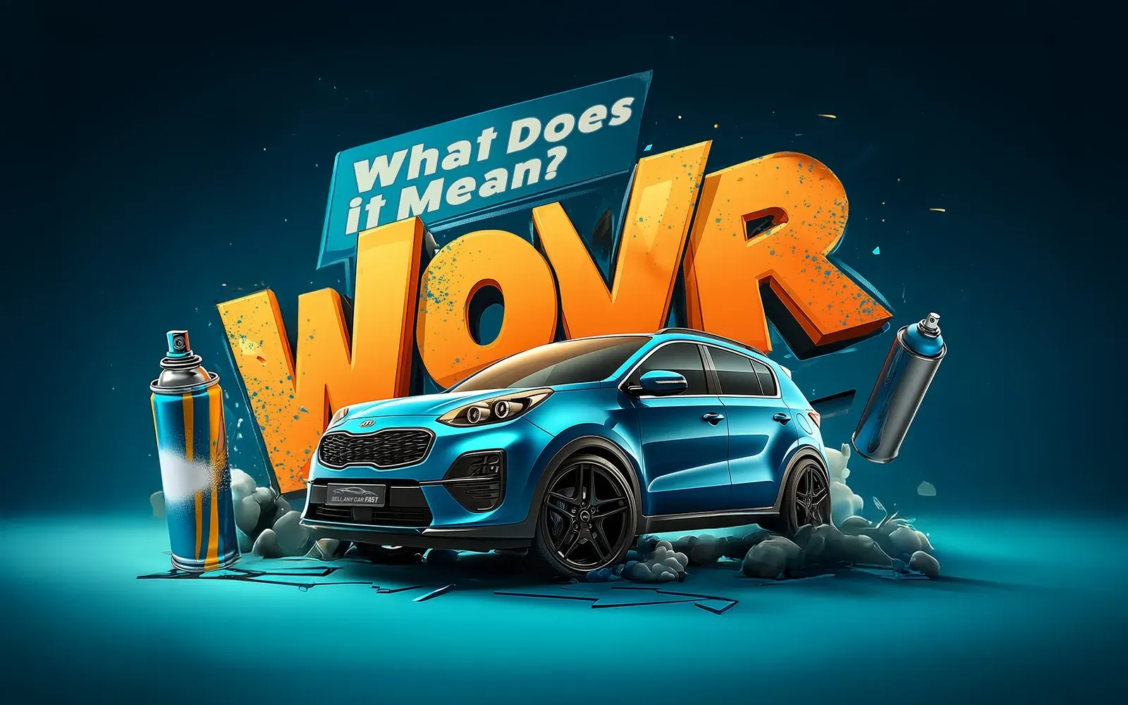 Toyota Yaris Written Off A blue Kia Sportage that's is on the WOVR | Sell ANy Car Fast
