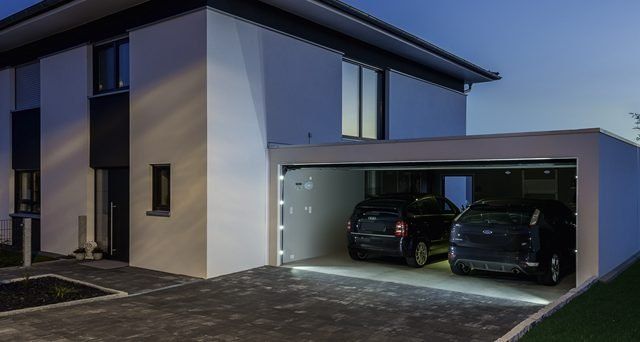 Doppelgarage aus Beton