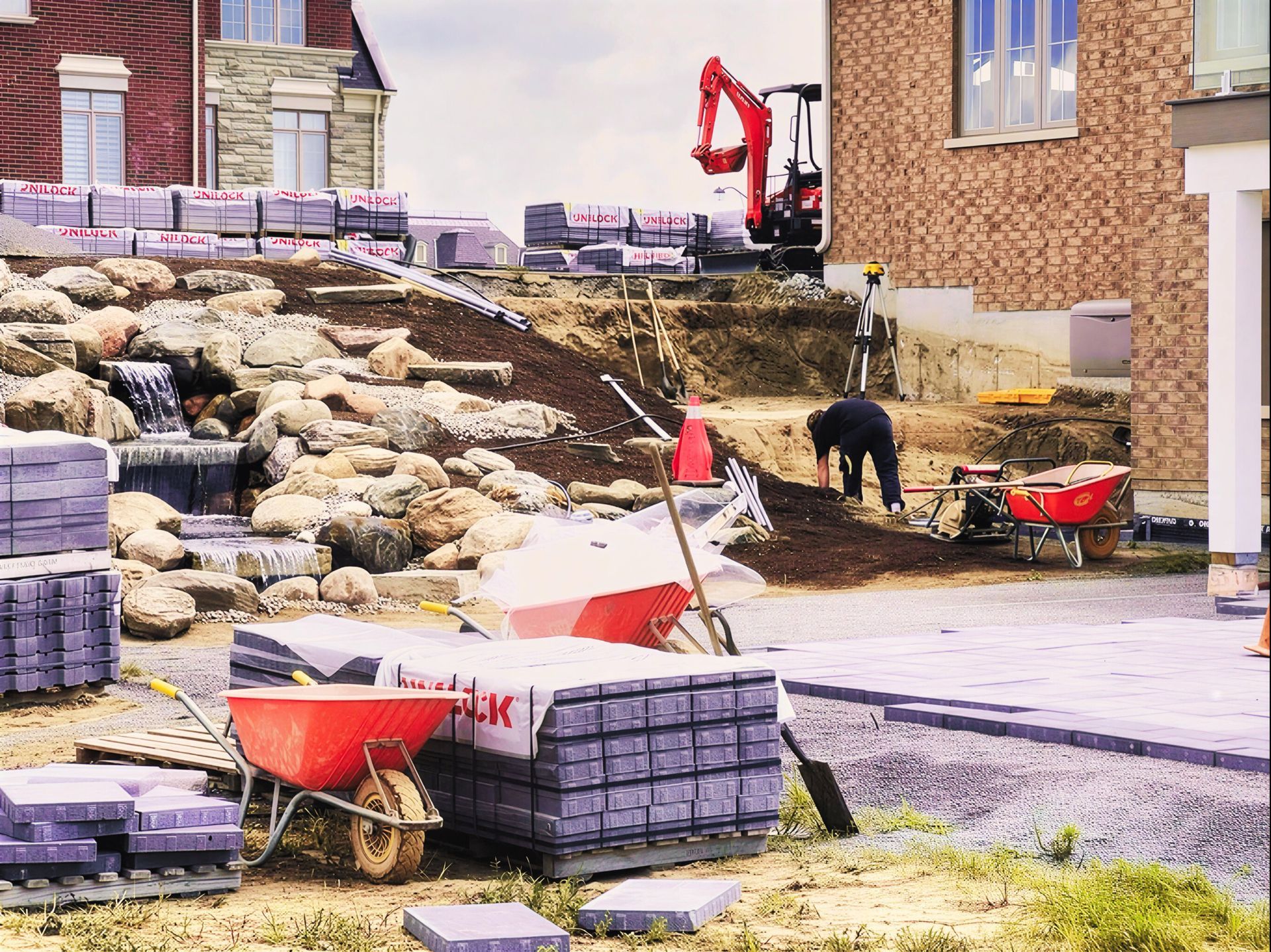 Landscape Grading for Home in Milton, Ontario