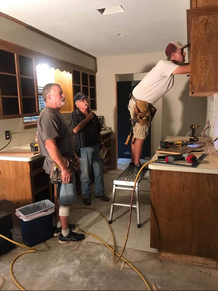 Workers in Kitchen — Stephenville, TX — Bill Cogburn Construction, Inc.
