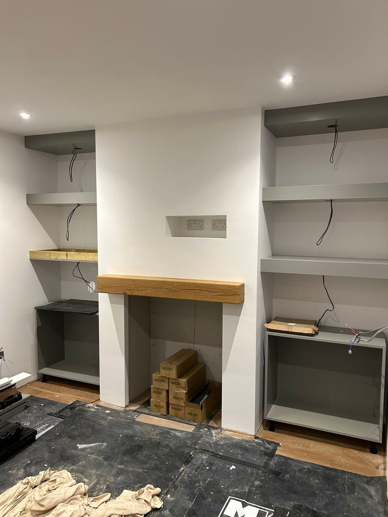 False-Chimney-Downlight-installation