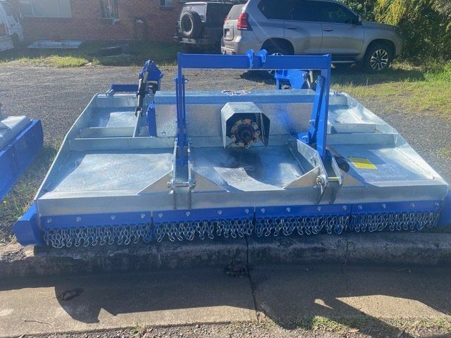 Blue Slasher Equipment Front View - Machinery Repair Service in Wingham, NSW