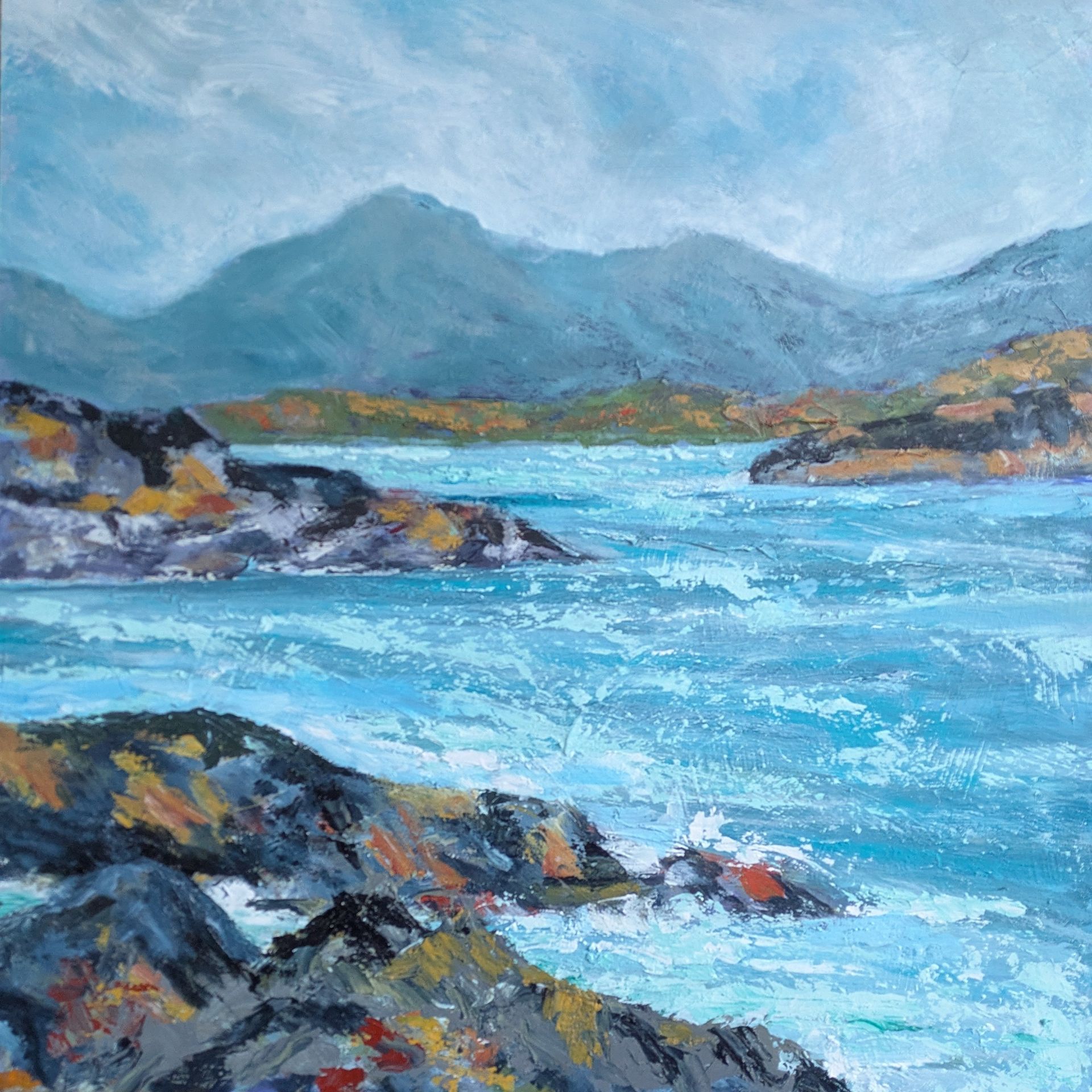 Benna Beola Mixed Media on Panel 50cm x 50cm £750