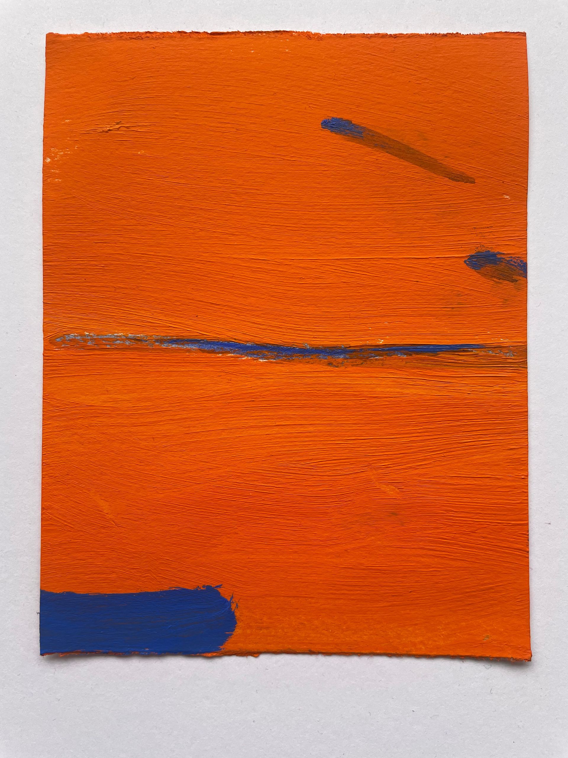 Orange Lift Oil on Paper 18cm x 25cm framed £140 