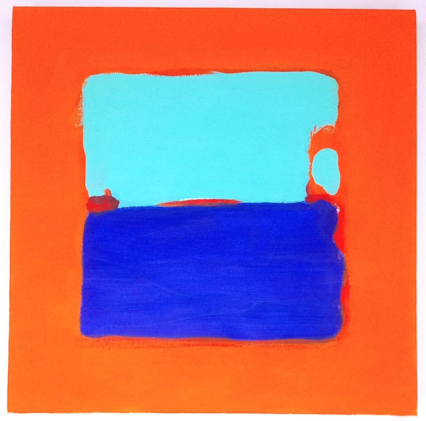 Danger Oil and Gel on Canvas 30.5cm square unframed SOLD