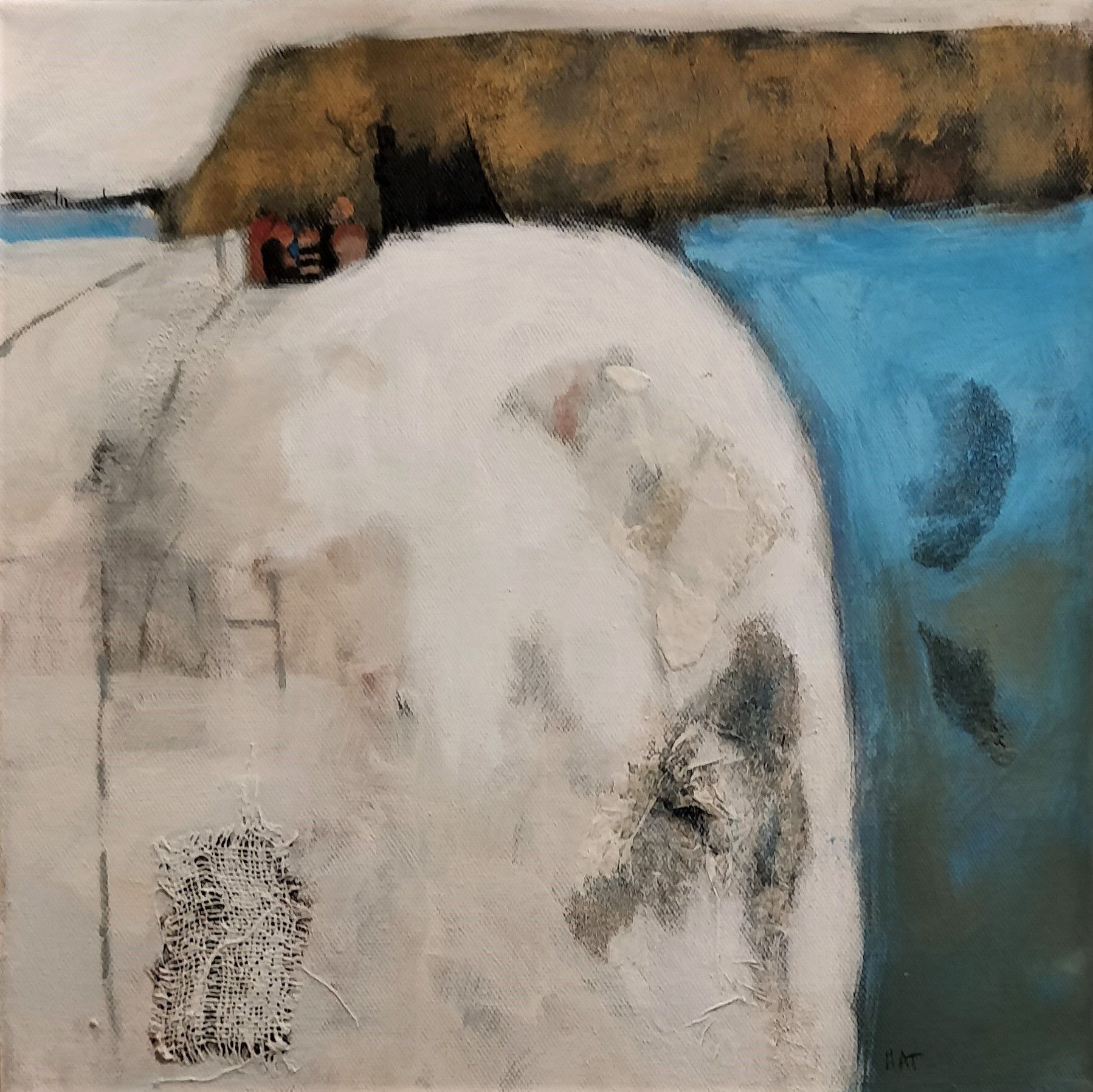  Coming Back Mixed Media on Canvas 30.5cm x 30.5cm SOLD