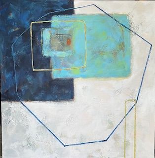 Not an Octagon Mixed Media 70cm x 70cm £1250