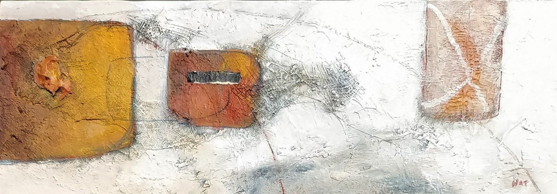 Waiting for Spring Mixed Media 53cm x 22cm SOLD